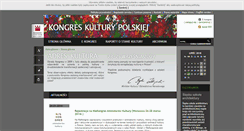 Desktop Screenshot of kongreskultury.pl